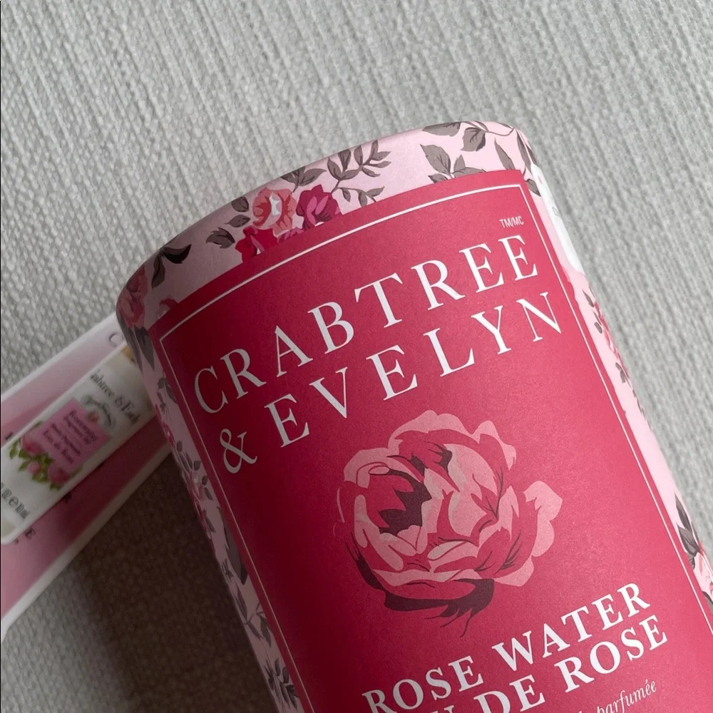 Crabtree & Evelyn Rose Water fragrance oil hand therapy gift Set